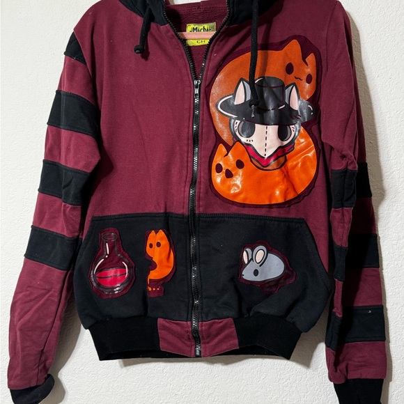 Michele Jackets & Blazers - cat plague doctor hoodie jacket - size small